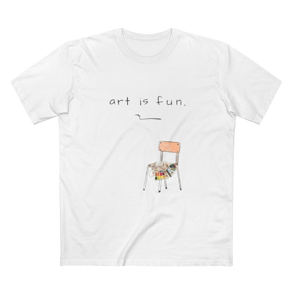 Art is Fun White T-Shirt